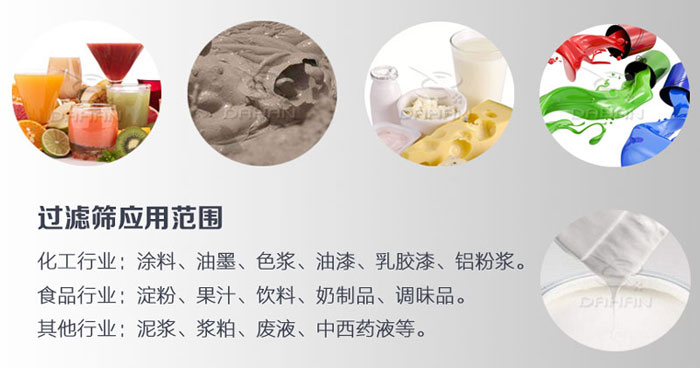 450過濾篩適用行業